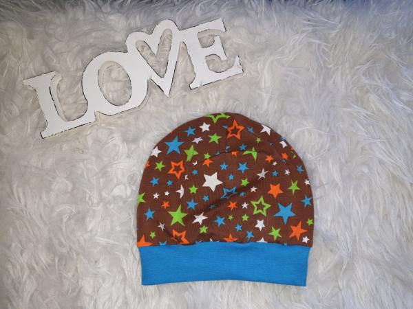 Beanie Kopfumfang 47-49cm "Sterne"